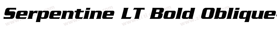 Serpentine LT Bold Oblique字体转换